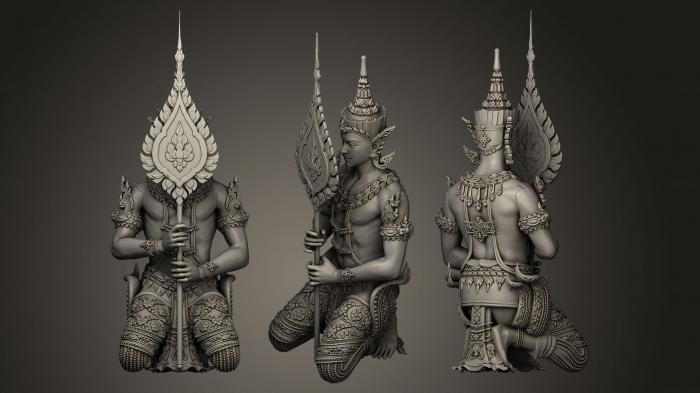 Indian sculptures (STKI_0007) 3D model for CNC machine